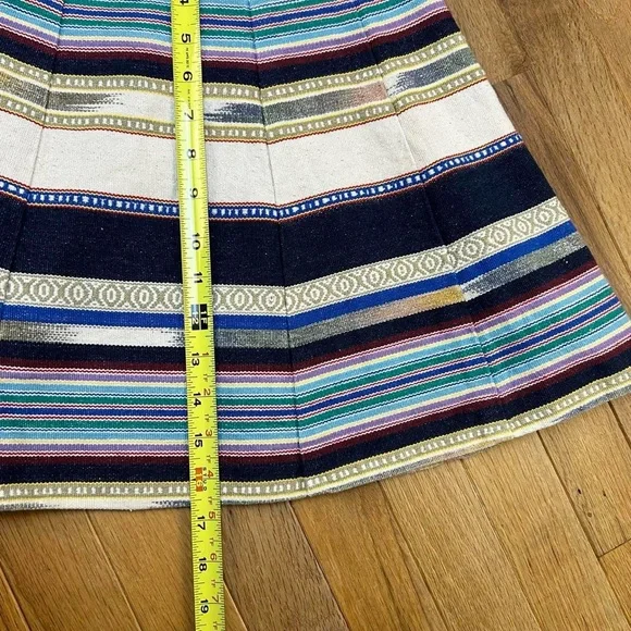 Chloe Oliver multicolored striped canvas skater skirt - Picture 4 of 6